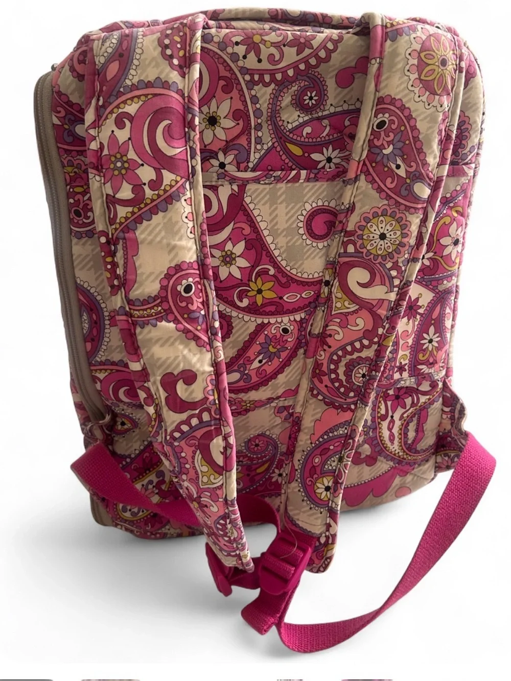 Vera Bradley’s Quilted Pink Paisley Women's Backpack